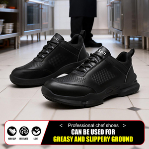 Zapatos de Trabajo Diansen Ligeros, Antideslizantes, de Corte Bajo, con Puntera de Acero, para Enfermeras y Chefs, de la Mejor Calidad, Transpirables e Impermeables, Modelo DS63 - Product Image 4