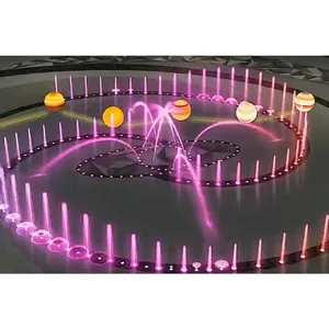 Factory Direct Outdoor Square Decorative Colored Led Light Music Dance Floor Water Fountain