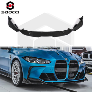 Lèvre avant en Fiber de carbone sèche de Style CFA pour BMW G80 G81 M3 G82 G83 M4 séparateur de menton becquet avant Scoop pare-chocs diffuseur <span class=keywords><strong>Auto</strong></span> nouveau - Product Image 1
