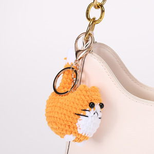 Lindo y Adorable Llavero de Gato Mini de Ganchillo Hecho a Mano al por Mayor, Juguete de Animal Tejido Amigurumi 3D, Colgante de Gatito, Adorno para Bolso, Llavero - Product Image 2