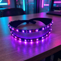 Gafas de Sol LED Iluminadas para Bares, Festivales de Música, Bailes Transfronterizos y Fiestas, con Alta Luminosidad