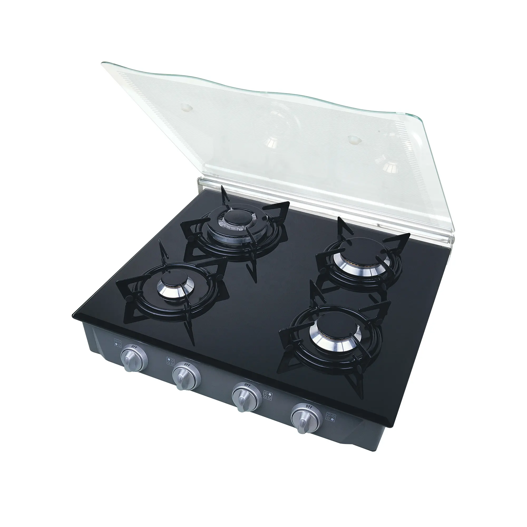 Xunda Wholesale 4 Burner Stoves Gas Valve For Gas Cooker Cooktops 4 Burner Gas Hob