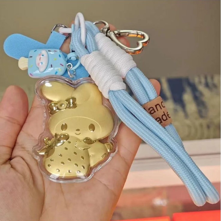 Strawberry My Melody Blue Lanyard