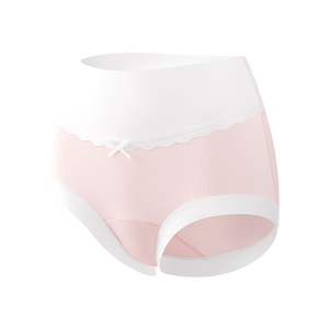 Modal coton dames sous-vêtements taille haute contrôle de l'abdomen 115kg portable antibactérien respirant entrejambe tous les jours mince tricoté - Product Image 5