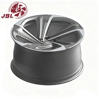 Jantes forgées monobloc 16-24 pouces, finition canon de fusil usinée, 5 branches, en alliage d'aluminium pour berlines de luxe, SUV, véhicules électriques et tuning performance
