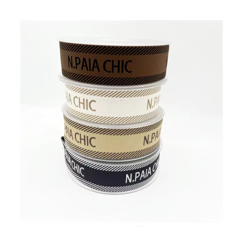2026 Sofine Wholesale Custom Elastic Belt Polyester Ribbon Nylon Belt with logo