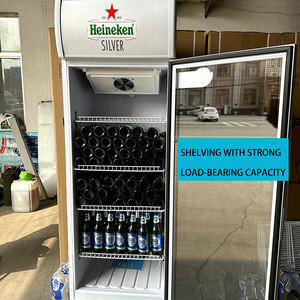 Refrigeradores verticales comerciales Gabinetes de bebidas con luces Directo Frío y aire Frío Gabinetes de exhibición con cerradura y luces - Product Image 2