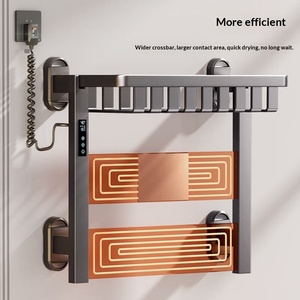 Radiatori Elettrici da <span class=keywords><strong>Bagno</strong></span>, Scaldasalviette Elettrico, Stendino Asciugamani da Parete Intelligente con Termostato - Product Image 1
