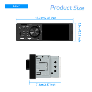 Radio para Auto Podofo de 4'' 1 Din con Carplay y Android Auto, BT, FM, USB, Carga Rápida, Reproductor MP5, Autoradio, ODM, OEM - Product Image 5