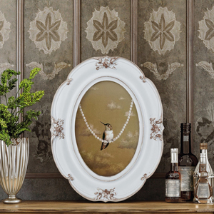 <span class=keywords><strong>Antique</strong></span> Vàng ART Deco hình ảnh Khung 4x6 Vintage <span class=keywords><strong>Bronze</strong></span> nhựa hình bầu dục cho tường treo hoặc Tabletop hiển thị khung ảnh - Product Image 5