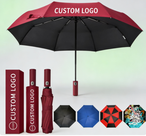 Cheapest Promotional Unbreakable <b>Large</b> Size Outdoor Corporate Gift Smart <b>Umbrella</b> Logo Custom Printing - Product Image 5