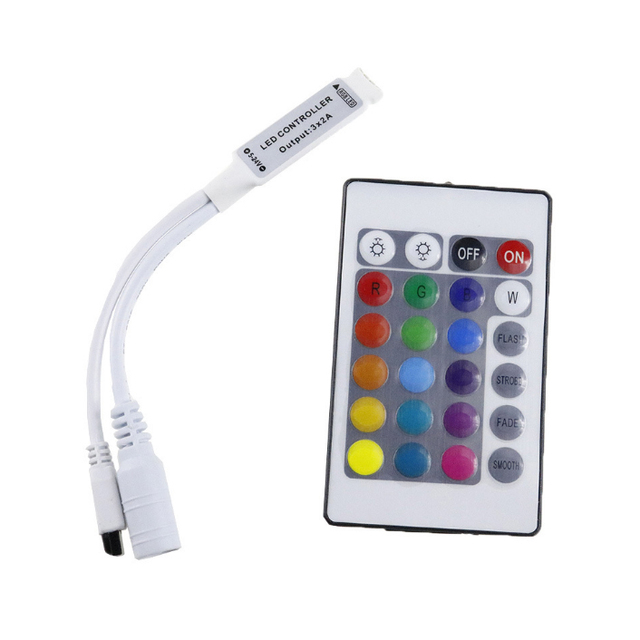 24 Keys MINI Remote Control RGB IR LED Controller