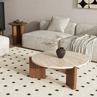 Table basse en bois massif nordique, design minimaliste moderne, durable, pour salon, usage domestique