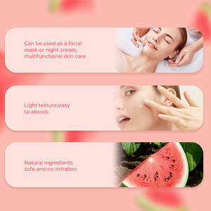 Watermelon Sleeping Mask Hydrates Repairs Barrier Brightens Dullness For All Skin Types Night Use <b>Face</b> Neck 50ml - Product Image 3