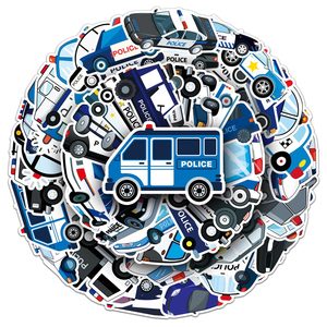 Usine Outlet 50pcs PVC Police Autocollant De Voiture Personnalisé Transport Véhicule <span class=keywords><strong>Patrouille</strong></span> Wagon Étiquette D'emballage pour Bougie Artisanat Utilisation - Product Image 5
