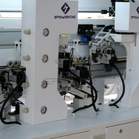 Máquinas para Fabricación de Muebles, Máquina Automática CNC para Enchapar Cantos de Madera y PVC, Enchapadora de Cantos Recíproca Doble con Láser