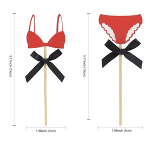 Adornos para Pastel de Cumpleaños para Mujer, Despedida de Soltera, Decoración para Pastel de Boda, Adornos Brillantes con Forma de Sujetador <span class=keywords><strong>Sexy</strong></span> - Product Image 3