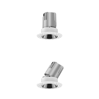 Plafonnier LED intelligent tricolore 7W 12W 20W 30W 50W, design cylindrique fin et rond, pour éclairage intérieur