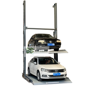 Ascenseur de stationnement de voiture d'empileur triple de deux poteaux équipement en acier de système de stationnement de 3 niveaux pour le stationnement de lot et automatique - Product Image 5