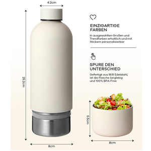 Kleine mondopening dubbelwandige vacuüm reisfles 750ml roestvrijstalen geïsoleerde waterfles met bodemversterking Houdt koud 12 uur - Product Image 2