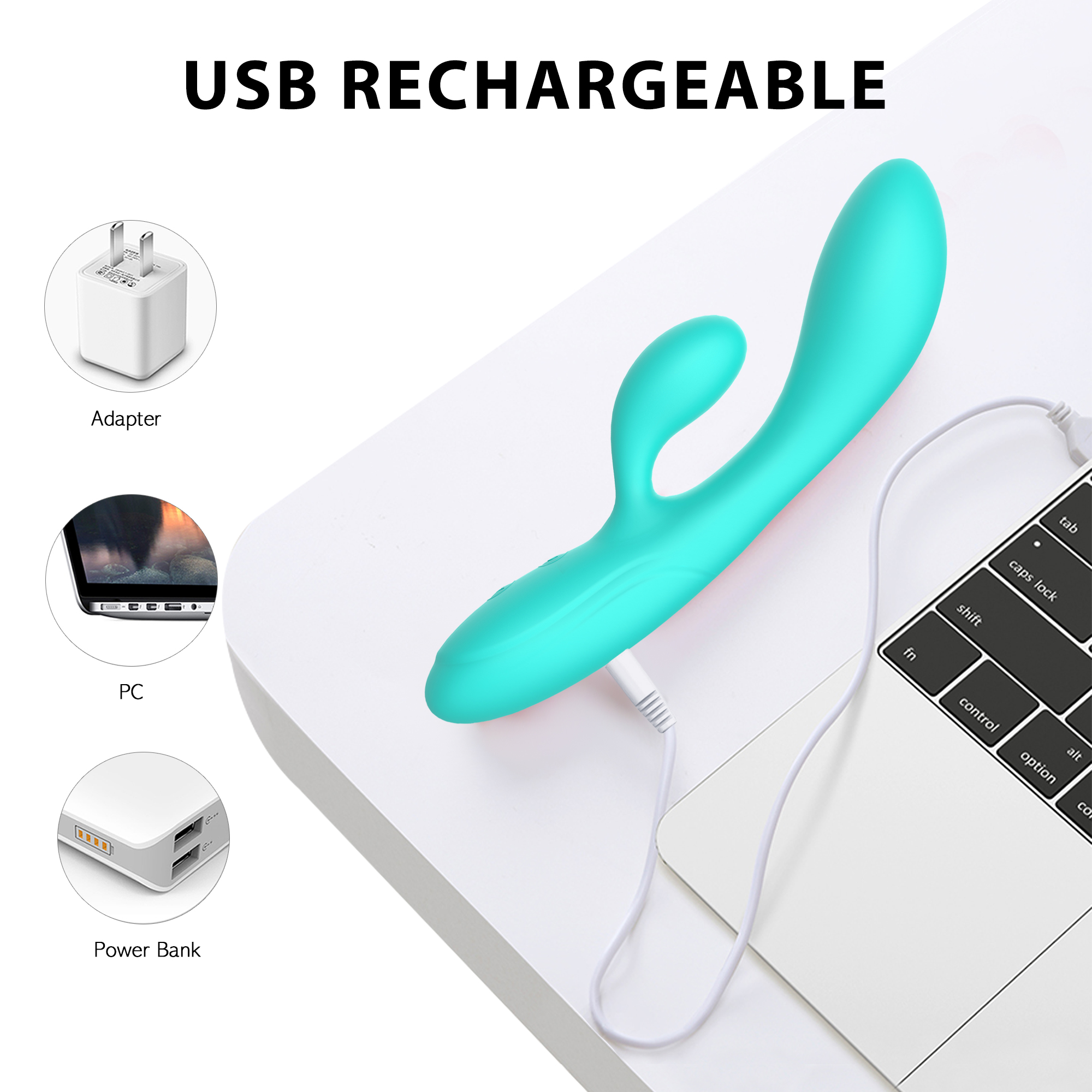 Winyi Wholesale  Sex Toys Adult 10 Mode Dual Vibrating Clitoris G Spot Stimulator Sex Rabbit Vibrator  For Woman