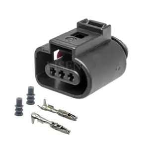 Conector de 3 pinos fêmea 1.5mm do sensor de cames do eixo de comando com terminal JPT para VW Audi 1J0973703