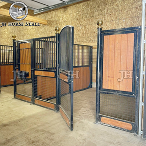 Fil de maille de sécurité HDG acier préfabriqué revêtement en poudre bois dur classique cheval équin décrochage cheval stable à vendre - Product Image 2