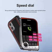 Teléfono móvil V10 Dual SIM Magic Voice Speed Dial FM Radio Cámara Linterna Puerto tipo C Pantalla de 2,01 "Función clave Teléfono móvil