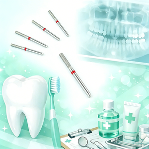 Bộ dụng cụ mài răng kim cương điện chuyên nghiệp, độ mịn cao, tốc độ cao, tiệt trùng được, dùng cho chuẩn bị răng tại phòng khám và phòng thí nghiệm - Product Image 2