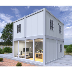 Contenedor <span class=keywords><strong>de</strong></span> dos pisos moderno <span class=keywords><strong>de</strong></span> lujo, edificios <span class=keywords><strong>de</strong></span> casas prefabricadas, Cabañas desmontables personalizadas <span class=keywords><strong>de</strong></span> fábrica, Hotel, apartamento, Villa - Product Image 6