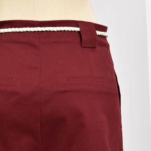 กางเกงขาสั้นผ้าฝ้ายทวิลขายดี ผู้ผลิตขายส่ง กางเกงขาสั้นผู้หญิงสำหรับส่งออกขายส่ง - Product Image 5