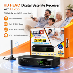 H.265 High Definition 1080P DVB-S2 H.265 Decoder Satellite TV Receiver <b>Set</b> <b>Top</b> <b>Box</b> - Product Image 1