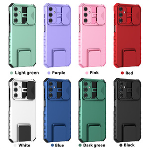 Para Samsung <span class=keywords><strong>Galaxy</strong></span> A56 A36 A55 A35 A54 A51 A31 A13 A15 A32 A52 A72 A42 funda deslizante lente de cámara proteger Kickstand armadura funda trasera - Product Image 6