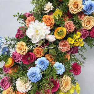 โรงงาน DKB ขายดี ดอกกุหลาบผ้าไหมคุณภาพสูงสำหรับตกแต่งงานแต่งงาน และซุ้มดอกไม้ประดิษฐ์ - Product Image 5