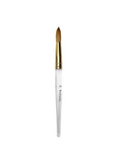 Pinceau à ongles en acrylique 100% Kolinsky, taille 16 18, tête ronde, grand pinceau à poudre pour extension d'ongles - Product Image 6