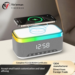 Nouvelle Enceinte Intelligente A911 avec Veilleuse, <span class=keywords><strong>Chargeur</strong></span> sans Fil à <span class=keywords><strong>Induction</strong></span>, <span class=keywords><strong>Réveil</strong></span> Étanche et Emplacement pour Carte - Product Image 5