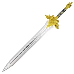 Épée de <span class=keywords><strong>Garde</strong></span> Royale <span class=keywords><strong>du</strong></span> <span class=keywords><strong>Roi</strong></span> <span class=keywords><strong>Lion</strong></span> de World of Warcraft en mousse PU, bleu et or, arme de simulation souple, jouet d'épée pour cosplay d'enfants, vente en gros - Product Image 2