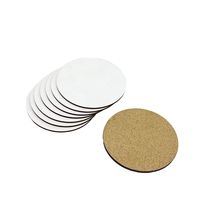 Sous-verre en MDF Premium pour Sublimation 90mm, Tapis de Presse à Chaud Antidérapant, Design Écologique pour Cafés, Restaurants et Services de Boissons