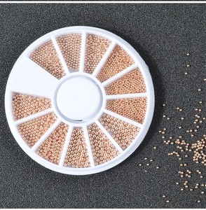 Nouveaux accessoires et outils d'art pour ongles pour salon, petites perles en acier, disque de décoration rotatif mixte à 6 compartiments, emballage - Product Image 6