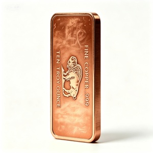 Disponible en Stock: Barra de Cobre Sólido de 10oz con Diseño de Búfalo, Impresión Personalizada para Regalo y Colección de Metales - Product Image 4