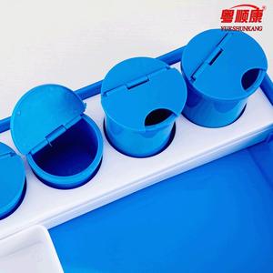 ถาดพลาสติกสีชมพูสำหรับการรักษา มีช่องและถ้วยสำหรับใช้ทางการแพทย์ - Product Image 2