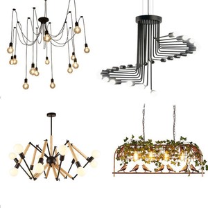 Lustre Industriel en Acier Inoxydable Doré, Culot E26, Hauteur Réglable, Luminaire Suspendu LED, Blanc Chaud 2700K, Garantie 5 Ans - Product Image 2