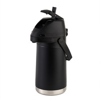 Pot de pression d'air isolé sous vide en acier inoxydable à Double couche de cruche isolée noire 1.3L 1.6L 1.9L 2.5L 3L 4L