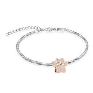 Brazalete Conmemorativo para Mascotas y Humanos, Diseño de Huella de <span class=keywords><strong>Perro</strong></span>, Urna Abrible, Joyería para Guardar Perfume o Aceite Esencial, Recuerdo - Product Image 5