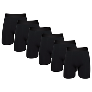 Boxers tricotés respirants pour hommes, taille haute, longueur personnalisée (court/moyen/long), grandes tailles - Product Image 1