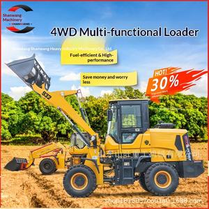 Grue de construction hydraulique multifonctionnelle à quatre roues motrices 946 à bras bas et petit profil - Product Image 1