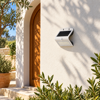 Fournisseur de lampes solaires murales pour projets d'éclairage extérieur de jardin, lampe LED à détection de mouvement PIR pour poteau de clôture de jardin