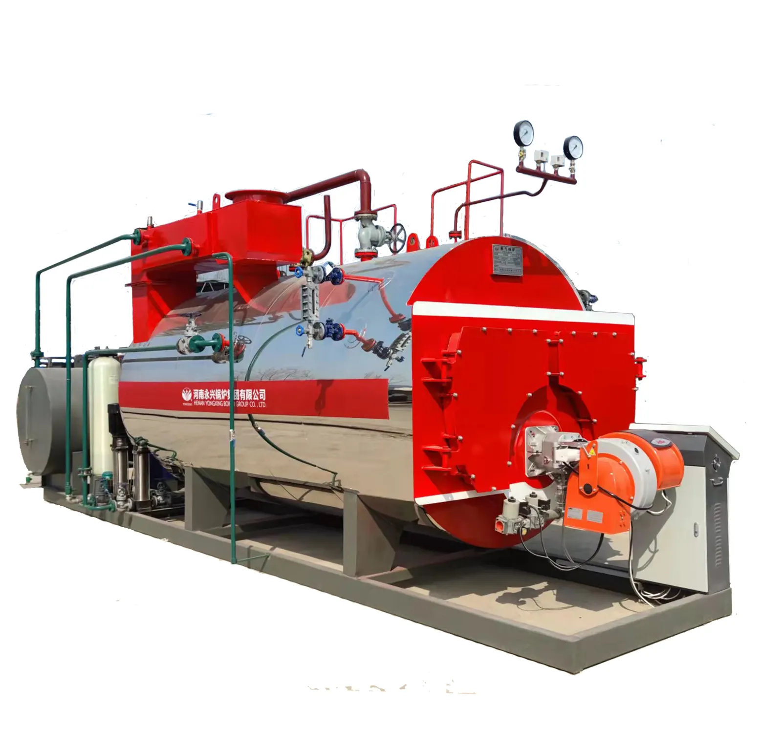 1.5ton/Hr Fire Tube Diesel Steam Boiler For Meat Sterilization Machine