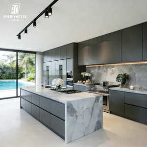 Premium Custom <strong>Kitchen</strong> Cabinets Luxury Modular <strong>Cupboard</strong> Storage Island Furniture for Villa Apartment Hotel Project Wholesale OEM - Product Image 6