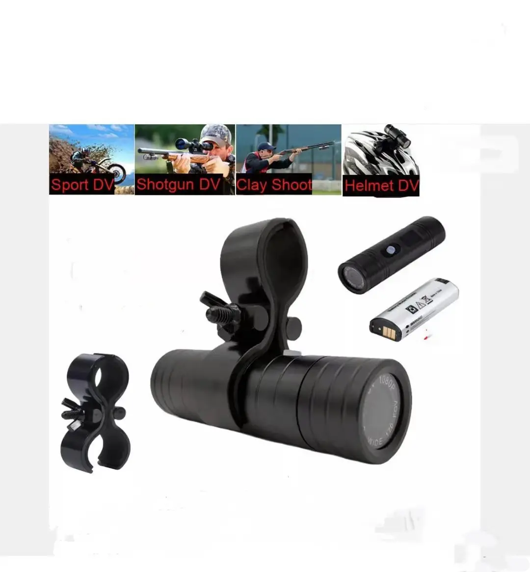MC30 120 degree Wide Angle Lens HD 1080P outdoor waterproof shotkam gun camera